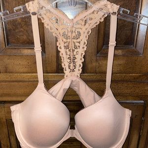 Tan Victoria secret lightly padded bra